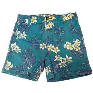 Vineyard Vines Chino Breaker Shorts Floral Tropical Print Pockets Boy's Size 4T